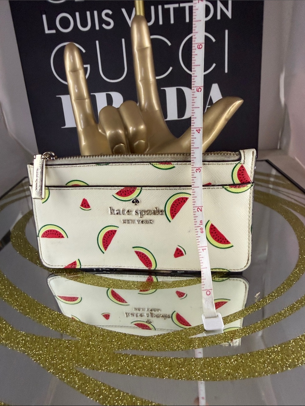 kate spade White Watermelon Slice Cardholder Wallet - Picture 4 of 7